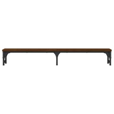 Monitorstandaard 105x23x15,5 cm bewerkt hout bruineikenkleurig - thumbnail