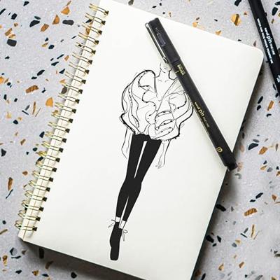 Fineliner uni-ball pin brush art assortui