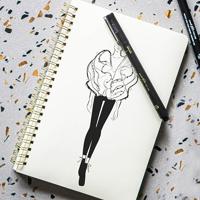 Fineliner uni-ball pin brush art assortui - thumbnail