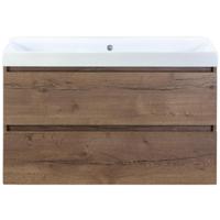 Maxx XL Badmeubelset 100 cm - Tabacco - Wastafel Just Zonder Kraangat - thumbnail