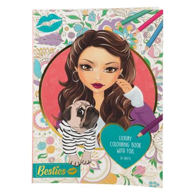 Besties luxury kleurboek met folie a4