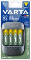 Varta 57680101451 Eco Charger, 800mAh 4 x AA, zwart - thumbnail