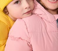 Gebreide kindermuts met fleecevoering PETIT BATEAU rozen - thumbnail