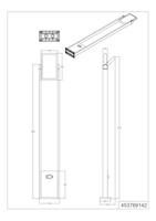 Trio Hybride staande lampMalawi 100cm - met sensor - 453769142 - thumbnail