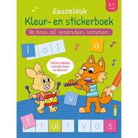 Reuzeleuk kleur- en stickerboek - Ik kan al woorden vormen (6-7 j.) - Paperback (9789044759877) - thumbnail