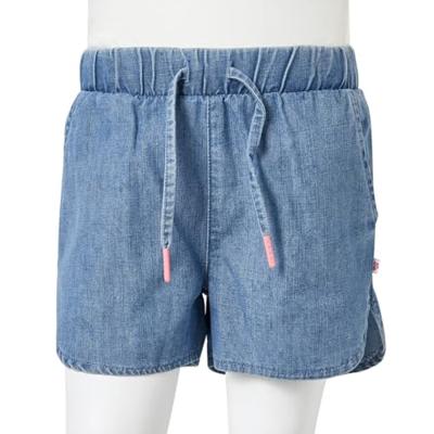 Kindershorts 92 denimblauw