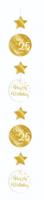 Hangdecoratie 25 Jaar Goud/Wit (1,2m) - thumbnail