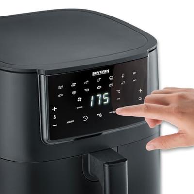 Severin FR 2462 Airfryer 7 l 1700 W Met display, Anti-aanbaklaag Zwart Severin FR 2462 Airfryer 7 l 1700 W Met display, Anti-aanbaklaag Zwart