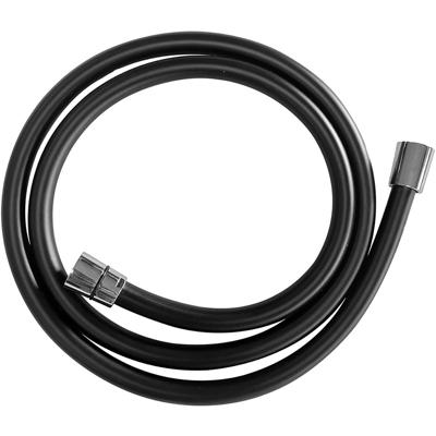 Wiesbaden Doucheslang - Kunststof - 150cm - Mat Zwart/Chroom