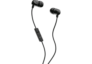 Skullcandy Jib Bedrade Oortjes met Microfoon, Bedrade Oortjes voor iPhone, Android en meer - Zwart