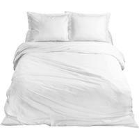 Ten Cate Katoen Satijnen Tweepersoons Dekbedovertrek 200x200/220 cm Wit - thumbnail