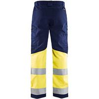 Blåkläder Werkbroek met stretch High-Vis 15511811 | Marine/High-Vis Geel | Maat 52 - 7330509538234 - thumbnail