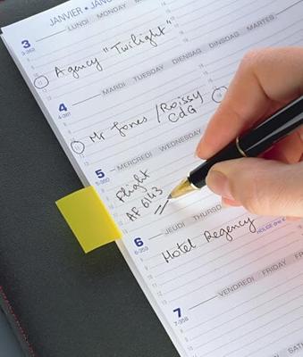 Post-it index standaard, ft 24,4 x 43,2 mm, houder met 50 tabs, blauw