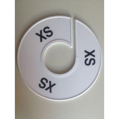 Maatring 11 cm wit/zwart XXS