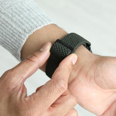 Vonmählen Woven Loop For Apple Watch 44 - 45 - 46 - 49mm One Size Black/Olive