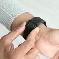 Vonmählen Woven Loop For Apple Watch 44 - 45 - 46 - 49mm One Size Black/Olive - thumbnail