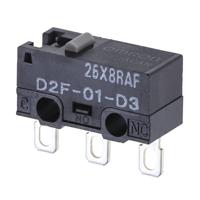 Omron D2F-01-D3 Microschakelaar 30 V/DC 0.1 A 1x aan/(aan) 1 stuk(s) Bag - thumbnail