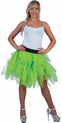 Petticoat groen fluor
