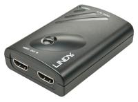 LINDY 2-poorts DisplayPort naar HDMI Splitter met Expander-view - thumbnail