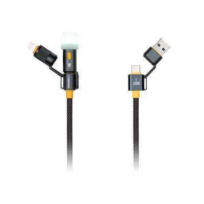 WakaWaka - Connect Pro 5-in-1 USB-C Snellaadkabel met Zaklampfunctie