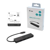 i-tec I-TEC USB-C Metal HUB 2xUSB 3.0 2xUSB-C USB-combi-hub Zwart - thumbnail