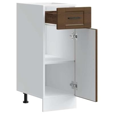 Onderkast "Porto" bewerkt hout bruin eikenkleur