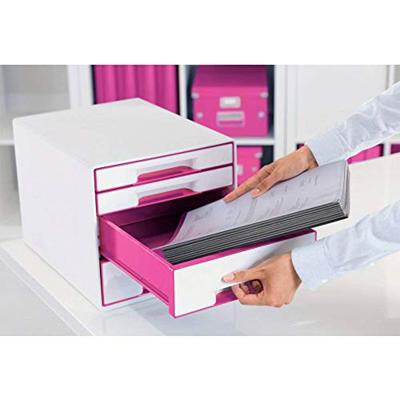 Leitz WOW Cube 5213 5213-20-23 Ladebox Wit 4 x DIN A4 Aantal lades: 4