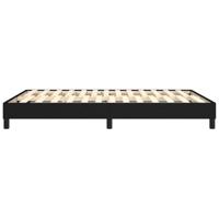 Boxspringframe stof zwart 140x190 cm - thumbnail