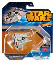 Mattel Star wars hotwheels rebel snowspeeder ruimteschip - thumbnail