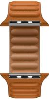 Apple Leather Link Apple Watch M/L 38mm / 40mm / 41mm Goudbruin - thumbnail