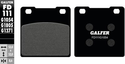 GALFER bremsbelag "fd111" brake pad fd111 g1054 organic