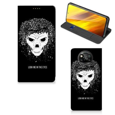 Mobiel BookCase Xiaomi Poco X3 Pro | Poco X3 Skull Hair Mobiel BookCase Xiaomi Poco X3 Pro | Poco X3 Skull Hair