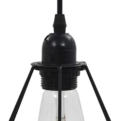 VidaXL Plafondlamp met diamantvorm 3xe27 zwart