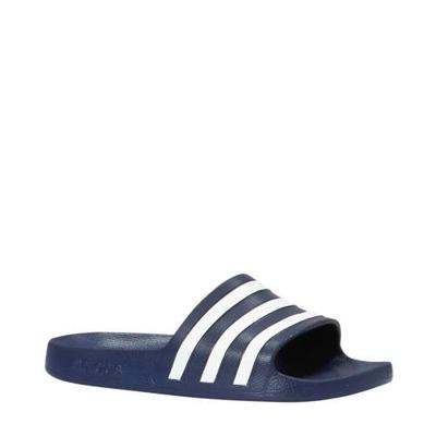 Adidas F35542 Adilette Aqua Badslippers Donkerblauw - 42 Adidas F35542 Adilette Aqua Badslippers Donkerblauw - 42
