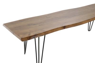 Bank DKD Home Decor 160 x 46 x 46 cm Natuurlijk Zwart Lichtbruin Alpino