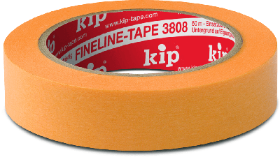 Kip Afdekband | glad | geel | lengte 50 m | breedte 36 mm | rol | 6 stuks - 3808-36 3808-36