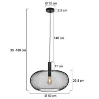 Steinhauer Zwarte hanglampCloud Ø 50cm - 3331ZW - thumbnail