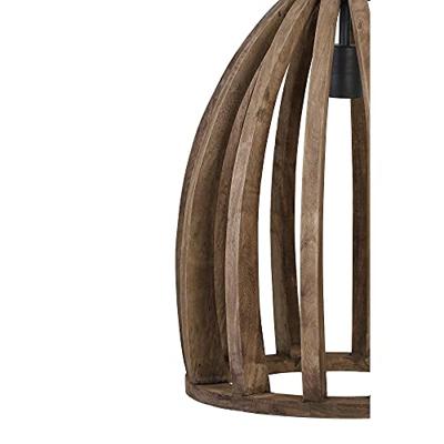 Light & Living Hanglamp 'Haranka' 38cm, Mangohout, kleur Chocoladebruin Light & Living Hanglamp 'Haranka' 38cm, Mangohout, kleur Chocoladebruin