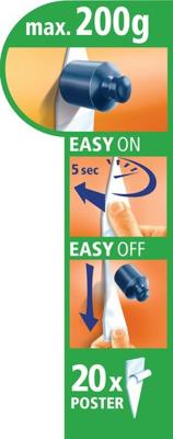 tesa POWERSTRIPS® Poster Dubbelzijdig plakband Wit Inhoud: 20 stuk(s)