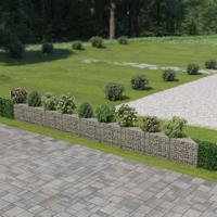 Schanskorfmuur 630x30x50 cm gegalvaniseerd staal - thumbnail