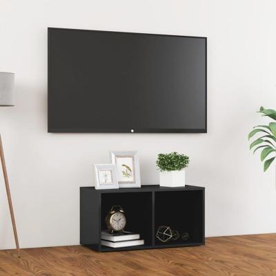 Tv-meubel 72x35x36,5 cm spaanplaat hoogglans grijs Tv-meubel 72x35x36,5 cm spaanplaat hoogglans grijs