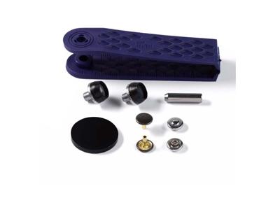 Siernieten messing 9mm zilver-oud ijzer