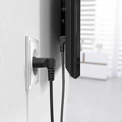 Hama Euro-netsnoer Aan Beide Kanten In Hoek 5 M Zwart