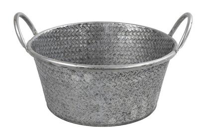 Plantenbak Ziva metaal ro 26x30.5x16 cm zink 1 stuk Countryfield - Decostar Plantenbak Ziva metaal ro 26x30.5x16 cm zink 1 stuk Countryfield - Decostar