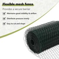 VidaXL Hek met paal groen 1,5 x 10 m staal en pvc - thumbnail