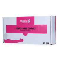 Wegwerp handschoen Schoudermodel roze - thumbnail