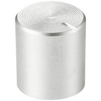 TRU COMPONENTS TC-11613920 Draaiknop Met knopmarkering Zilver (Ø x h) 10 mm x 11 mm Aluminium, Plastic 1 stuk(s) - thumbnail