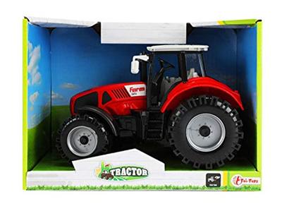 Tractor Tractor met Frictie 19 cm Rood/Zwart