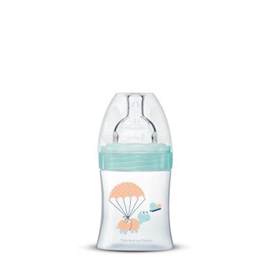 Antikoliekfles - DODIE - Sensation+ - 150 ml - Platte speen - 0-6 maanden - Flow 1 - Groen