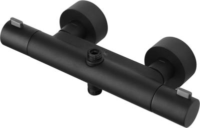 Ben Lavion1 douche thermostaatkraan t.b.v. Ben Lavion regendoucheset gestructureerd zwart